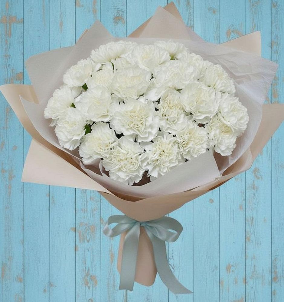 Букет цветов из: Гвоздики в Мильково Камчатского края