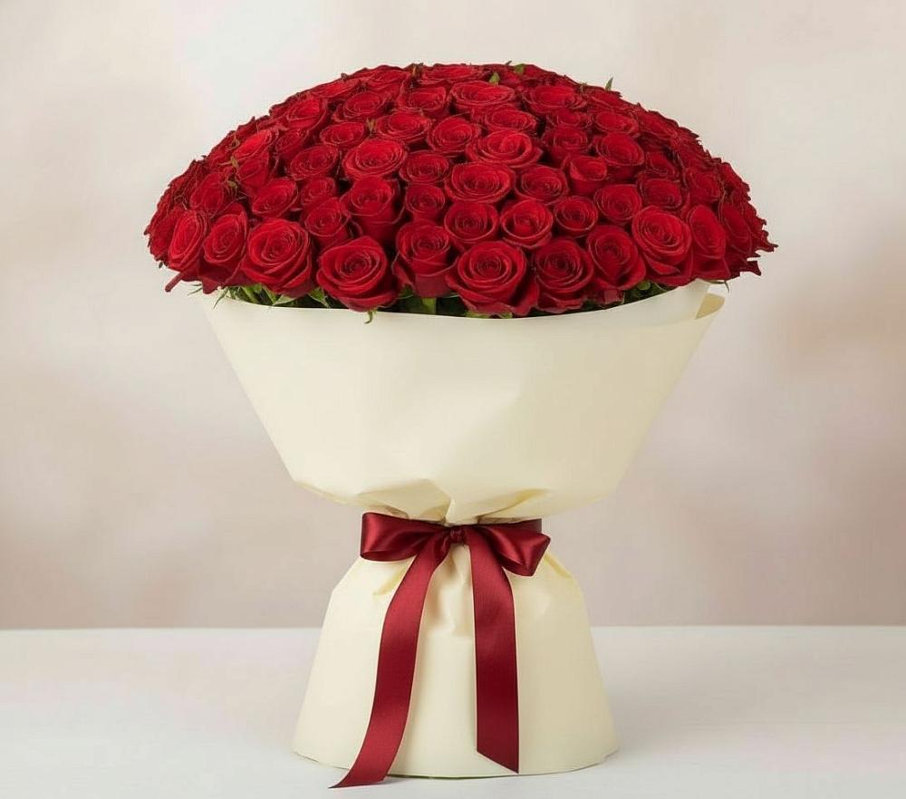 Букет 101 Красная роза Милано в Мильково Камчатского края