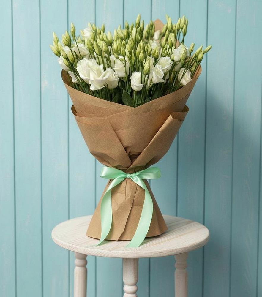 Букет цветов из: Лизиантусы в Мильково Камчатского края