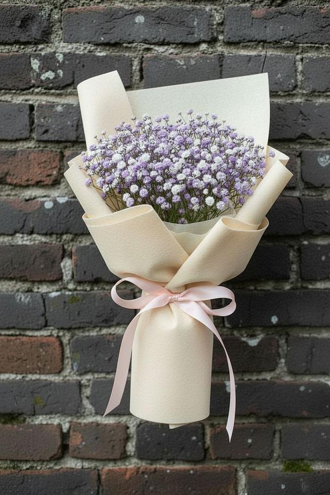 Букет цветов из: Гипсофила в Мильково Камчатского края