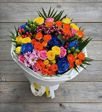 Букет цветов из:  Розы и Хризантемы в Мильково Камчатского края