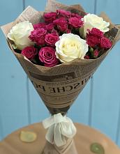 Букет цветов из:  Розы #REPLACE_PRED# Мильково Камчатского края