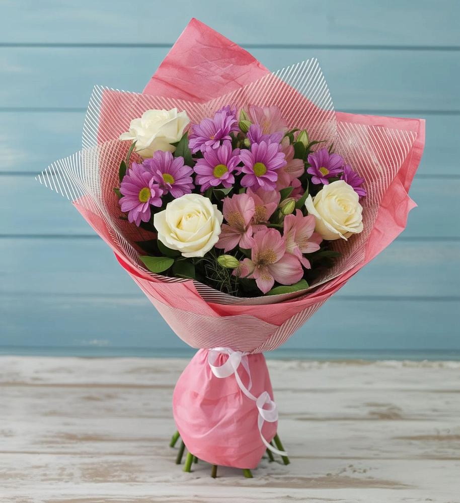 Букет цветов из: Герберы в Мильково Камчатского края